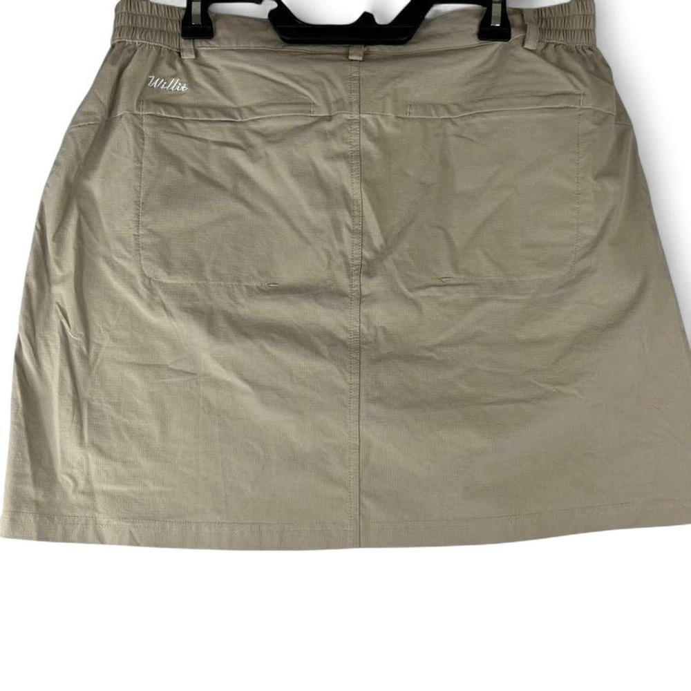 Willit Khaki Athletic Skort Womens XL Golf Tennis Hiking Stretch Skirt short